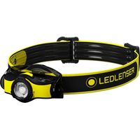 Ledlenser iH5 Torcia Frontale Professionale LED, INKL. Fissaggio al Casco Incluso, Messa a Fuoco Regolabile, 200 Lumen, Clip dimetallo, Batteria Inclusa, Lavoro, Artigianato, Torcia da Testa