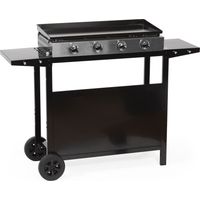 Plancha de gas MÉRIDA 4 quemadores 8kW + carrito
