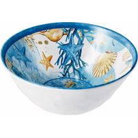 Regalo Italiano Ciotola Melamina Shell D 16 Cm H 6,5 Cm Blu 1 Pz