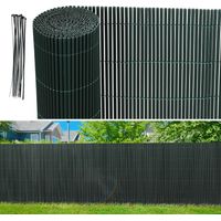 Randaco Malla de ocultación de PVC 100 x 400 cm, verde, resistente a los rayos UV, impermeable