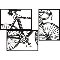 WALL PANEL BIKE SET 3 PCS CM 40X1,3X60 (SINGLE PC SIZE)