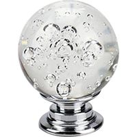 Door Handle Knob Drawer Pulls Furniture Handle 30mm Crystal Glass Aluminum Base Drawer Cabinet Door