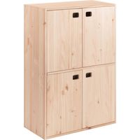 Meuble Dinamic 4 Portes Pin Rangement Spacieux En Pin Massif - Astigarraga