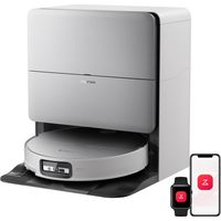 Roborock Saros 20 Sonic Saugroboter mit Wischfunktion, VibraRise 5.0 Wischsystem, 36,000 Pa Saugkraft, AdaptiLift Chassis 3.0, ultraflach Design, FlexiArm Technologie, brandneues RockDock, Weiß