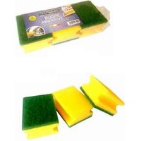 3 SPUGNE ABRASIVE CON IMPUGNATURA