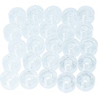 vhbw 25x Canettes compatible avec Carina Gritzner W6 machines à coudre - Lot de bobines, plastique