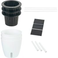 Set aus drei Töpfen mit Bewässerungssystem, Ø 13 cm