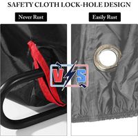 Housse de vélo étanche pour 1 ou 2 vélos – Nylon 210D avec trous de verrouillage, imperméable, anti-poussière, UV et neige
