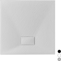 Receveur de douche Stone Essence Slim Quadro gris 80x80 cm