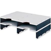 Dokumentenablage doc duo Aufbaueinheit 48,5 x 14 x 33,1 cm (B x H x T) Polyl grau/schwarz