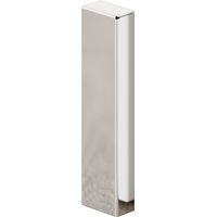 Ilcom rechter externer Anschluss FCEP für FC-Stahlsockelleiste 60mm x 17mm x 10mm - Silber poliert