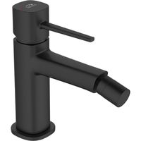 Batteria bidet da appoggio con piletta – design moderno, leve sottili e risparmio idrico nero opaco