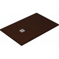 Plato de ducha Ardesia extraplano y antideslizante gel coat CHOCOLATE Valvula incluida 70X090 Ral 8017