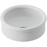 Lavabo appoggio con bordi bianco lucido brera diametro 43 cm