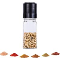 Moulin à Poivre, Moulin à Epices, Moulin à Poivre Manuel, Moulin à Poivre et à Sel, Moulin à Sel et à Poivre, Moulin à Sel et à Poivre, Moulin à Finesse Réglable, pour Sel, Poivre, Cumin, 120ML