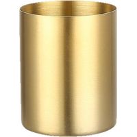 Porte-gobelet à crayons, organisateur de bureau, pot à stylo doré, porte-stylo, conteneur de papeterie de bureau, vases de table, pot de fleur, porte-pinceau de maquillage, doré