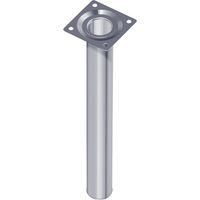 Pies de muebles de acero tubular blanco 800mm ronda 30mm D (por 4)