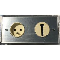 Arnould 272H31I40I05 Double Socket - 2P+E + Tel - Europa - Plexiglas