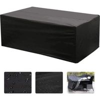 BUNTHAUS Lounge-Abdeckung, rechteckiger Oxford-Tisch zum UV-Schutz von Gartenmöbeln (213 x 132 x 74 cm)