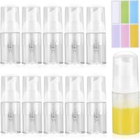 Lot de 11 fons moussants vides 30 ml, mini distributeurs rechargeables pour savon, shampoing ou cosmétiques, voyage