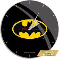 Reloj de Pared Brillo Batman 004 DC Negro