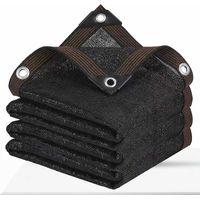 1 Filet d'ombrage 70%, 4x6 m, œillets, résistant UV, pour jardin, serre, pergola