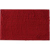 Christmas Bath Rug Super Soft Absorbent Non Slip Microfiber Chenille Carpet Bathroom Mats Shower Rugs for Tub Shower Textured Surface,Floor,Shower Stall,Red