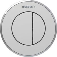 Geberit Type 10 Pneumatic Dual Flush Plate for Concealed Cistern - Matt Chrome