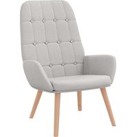 Maison Exclusive - Fauteuil relaxant en tissu gris nuage