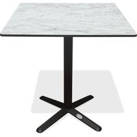 BISTRO - Table carrée de jardin en acier et plateau HPL - CITY GARDEN