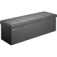Pouf seduta nero 115x38x38cm