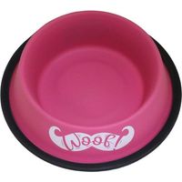Set 4 pezzi Ciotola Acciaio New Color Peonia 190 ml: Set 4 pezzi Ciotola Acciaio New Color Peonia per cani e gatti