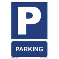 Panneau Utilisation Obligatoire ''parking'' (pvc 0.7mm) 30x40cm
