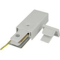 Kit Testa Connettore Alimentazione e Terminale Chiusura Per Binario Guida Monofase Colore Bianco