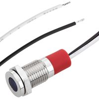 BeMatik - Lampe voyant LED 8mm 220VAC à montage sur panneau zaul