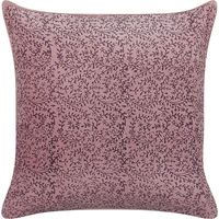 Dekokissen ROMNEYA Samtstoff 45 x 45 cm Rosa Blumenmuster