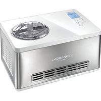 Sorbetière - LAGRANGE - GLACES PRO - 180W - 2L - Edelstahl - Grau