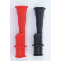 Jeu de 2 pinces crocodiles isolées noire et rouge 10A catégorie III 1000V / catégorie IV 600V Brymen BAC3