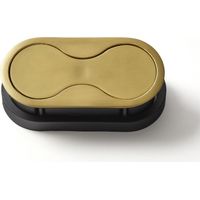 Bloc de 2 prises affleurant à encastrer 33OR – Couleur or – Dimensions 146x71mm – Puissance 3680W – Clapet métal extra-plat - OR 033 OR MSA
