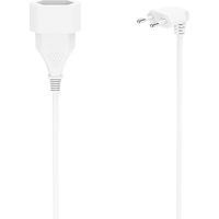 Hama 00223265 Strom Verlängerungskabel Weiß 3 m H03VVH2-F 2G 0,75 mm²