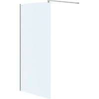 Cersanit Mille - Parete doccia Walk-In, 120x200 cm, cromo/vetro trasparente S161-002