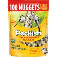 Peckish 2kg Extra Goodness Nuggets Food Wild Bird No Mess High Energy 100 Nugget