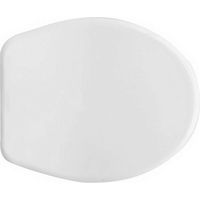 Abattant WC Linpha pour toilettes Felce en polypropyle'ne blanc 45 x 39 cm avec charnie'res re'glables en ABS de type A