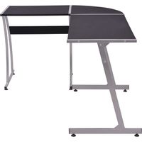 Maison Exclusive - Bureau d'angle en forme de L Noir