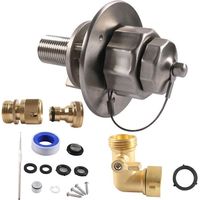 Entrée D'Eau en Acier Inoxydable pour Camping-Car avec Connecteur Rapide et Coude à 90 Degrés, pour Camping-Car, Bateau, Camping-Car, pour