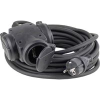 AS Schwabe 60445 Alimentazione Prolunga 16 A Nero 5.00 m H07RN-F 3G 2,5 mm²