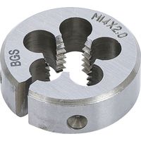 Bgs Technic – Filière M14 x 2.00 x 38 – Filetage métrique pas standard – Acier GCr15 pour filetages propres – Ø extérieur 38.1 mm