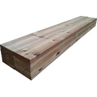 10er Set Terrassendielen 140cm (2,03m²) 27x145mm KDI Geriffelt-Glatt