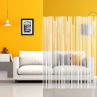 DIMEXACT - Film décoratif transparent à bandes blanches - 152 cm x 2 m - En Rouleau