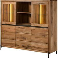 Highboard Wild-/Zerreiche 160x47x145 natur geölt MONTREUX LUX 105